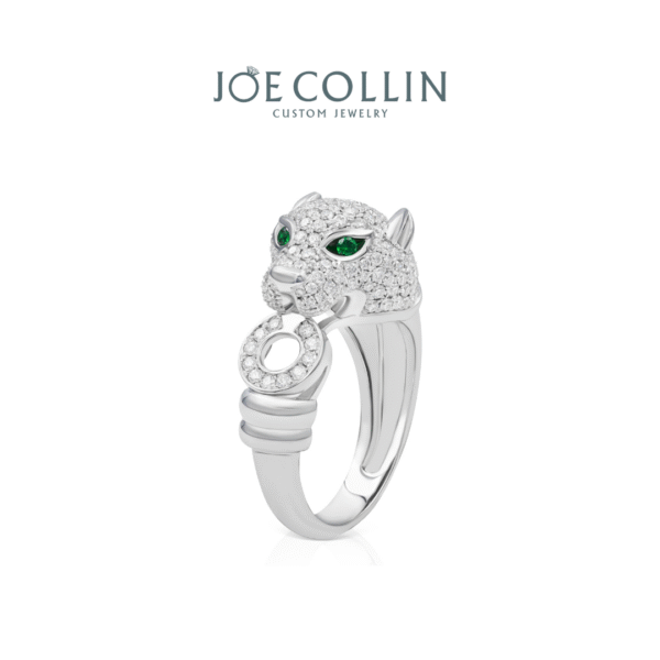 Cheetah Diamond Men's Ring - Gambar 2