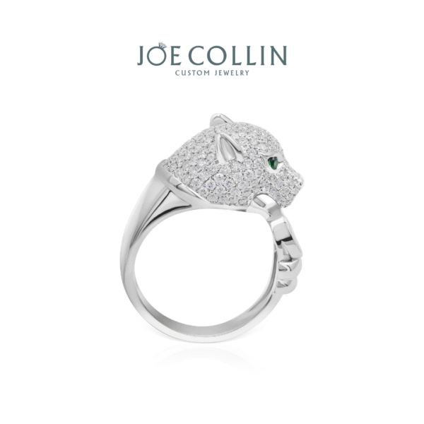 Cheetah Diamond Men's Ring - Gambar 3