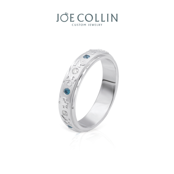 Om Mani Pad Me Hum Men's Ring - Gambar 2