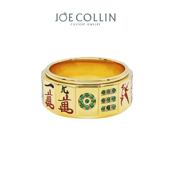 Mahjong Rotating Men's Ring - Gambar 2