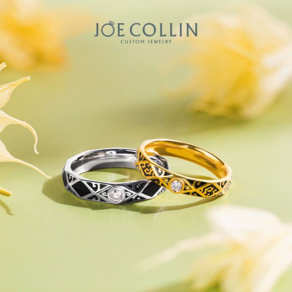 Clasical Aura Wedding Rings