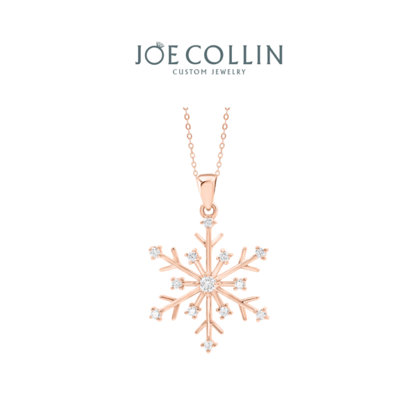 Rose Snow Flakes Pendant - Gambar 2