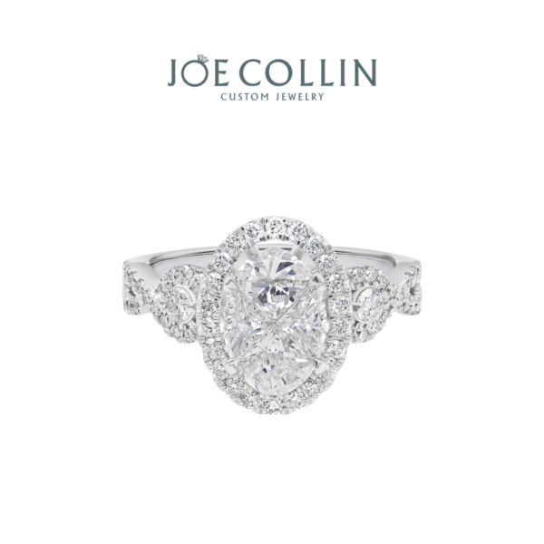 Oval Diamond  Women Ring - Gambar 2