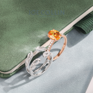 Citrine Angel Women Ring