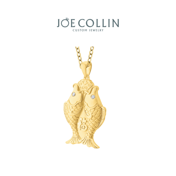 Gold Fish Pendant - Gambar 2