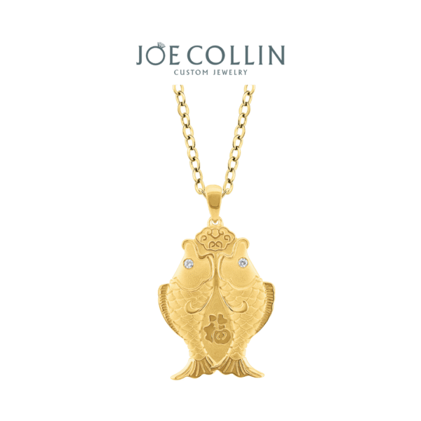 Gold Fish Pendant - Gambar 3